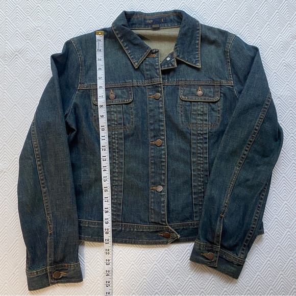 J. CREW Woman’s Jean Jacket, Size Large - Picture 4 of 9